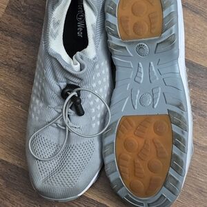 Women's Light Gray Slip-On Knit Sneaker -OrthoFit Orthowear